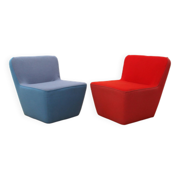 Pair of Tea low chairs, Sancal