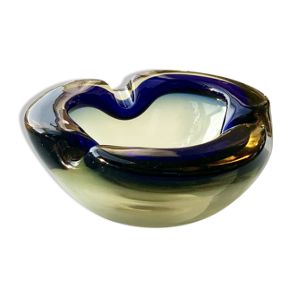 Ashtray or empty Murano glass pocket (Sommerso technique)