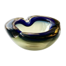 Cendrier ou vide poche en verre de Murano (technique Sommerso)