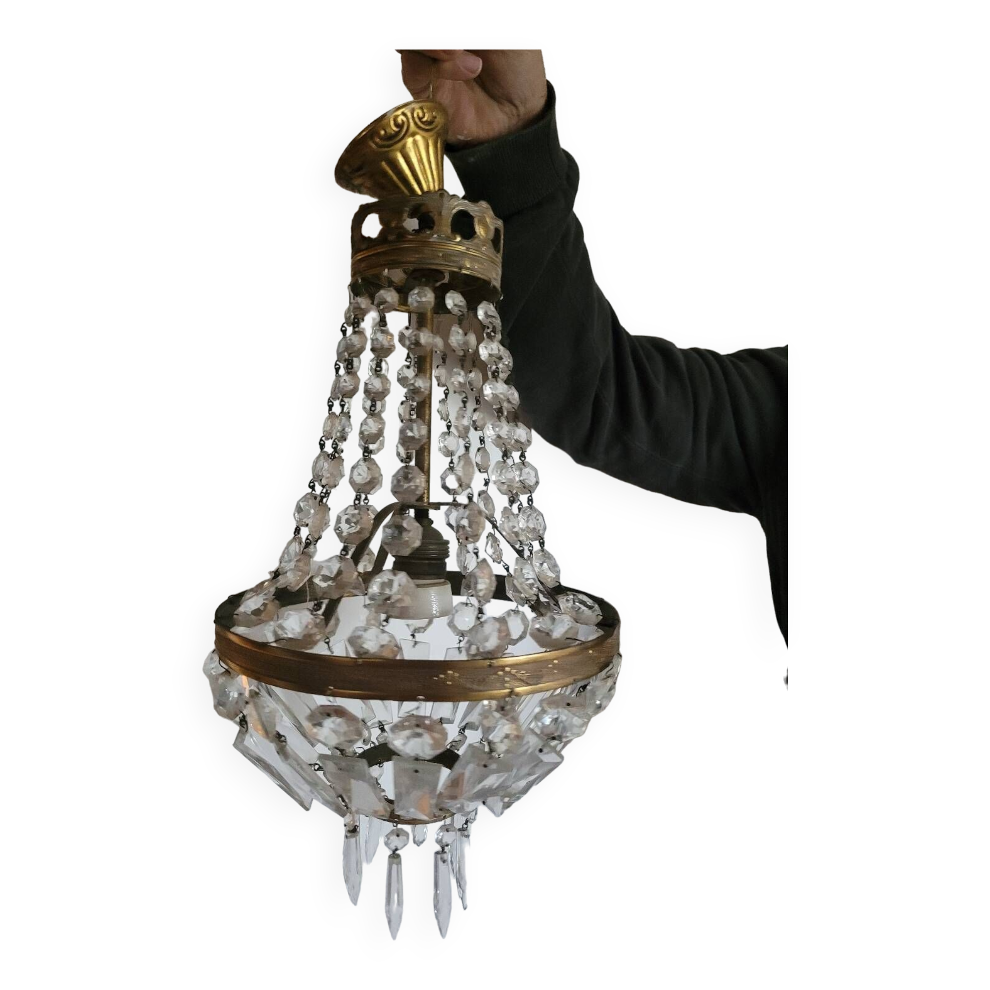 Hot air balloon chandelier