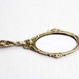Brass hand mirror 1950