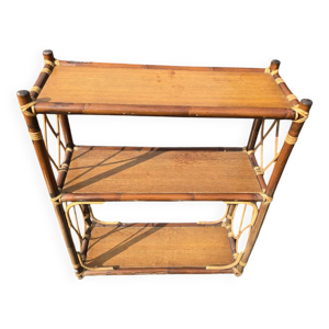 Étagère en rotin  vintage