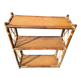 Vintage rattan shelf