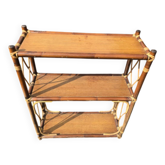 Vintage rattan shelf