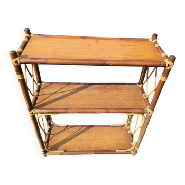 Vintage rattan shelf