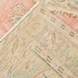 6x9 Vintage Peach Oushak Vintage Rug, 184x276 Cm