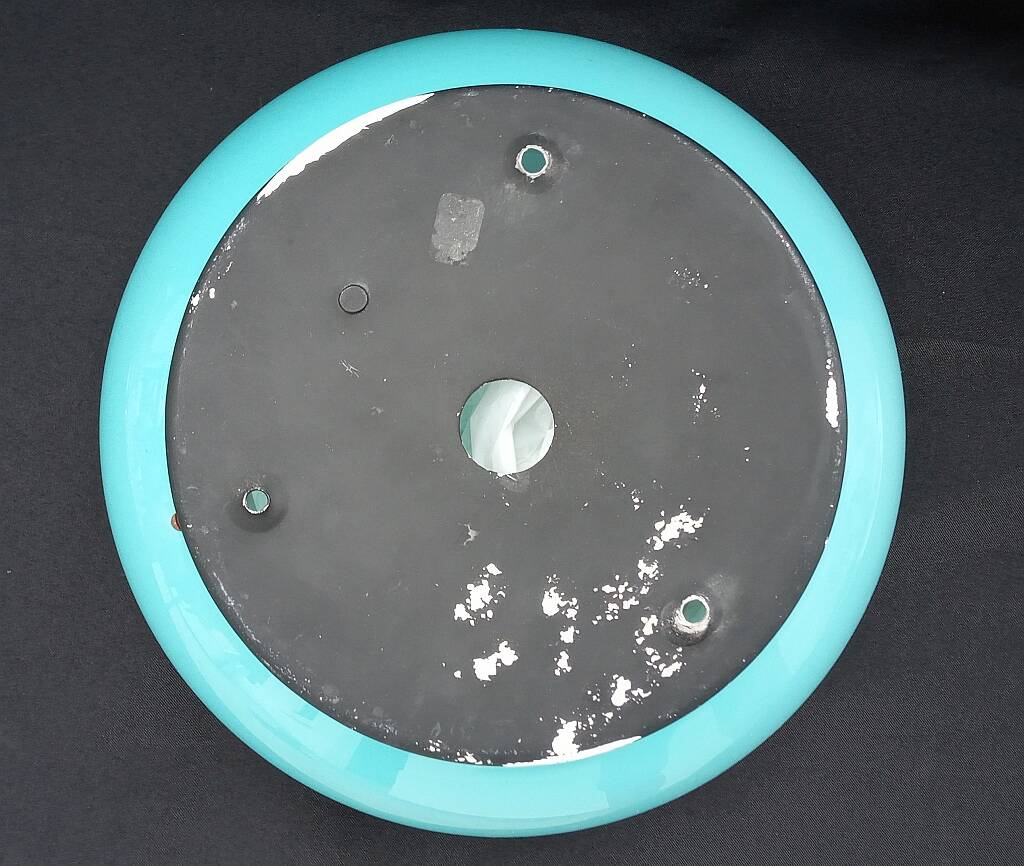 Art Deco Ceiling Lamp Turquoise Opaline Glass