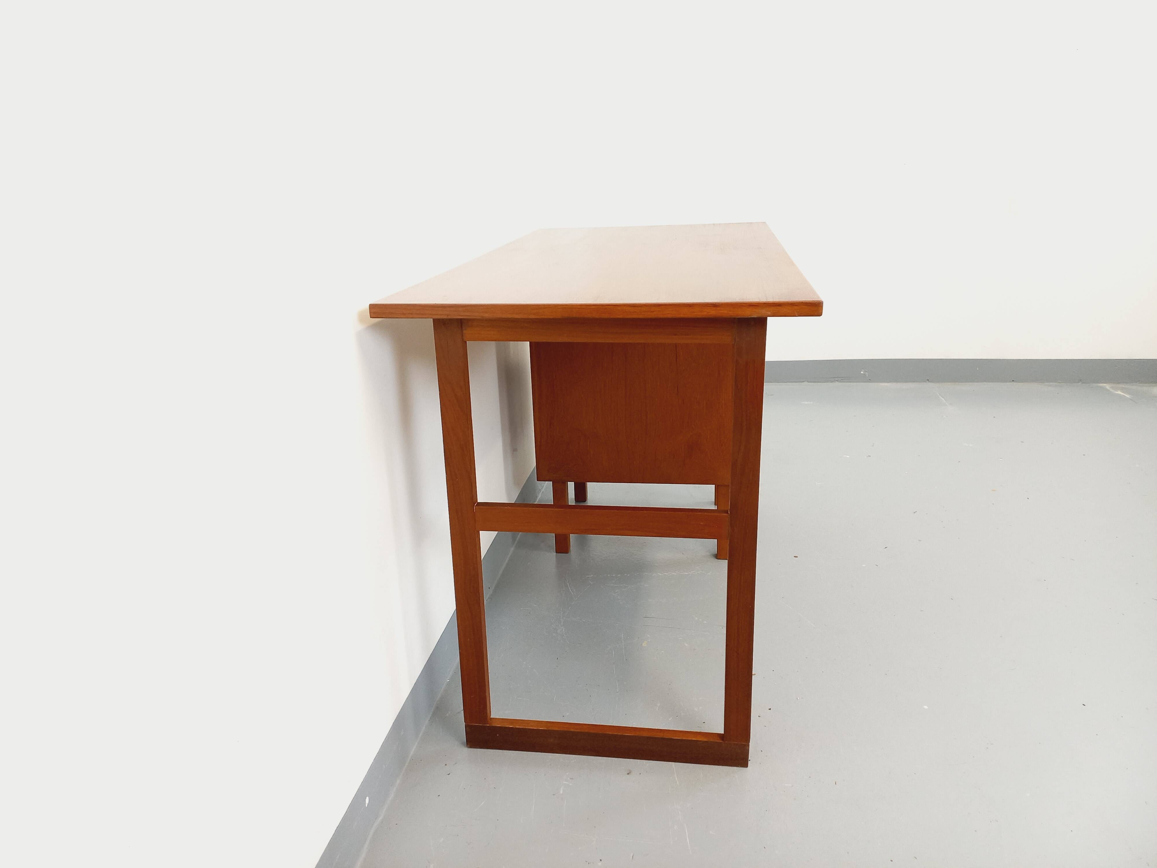 Vintage Scandinavian teak desk from the 60s