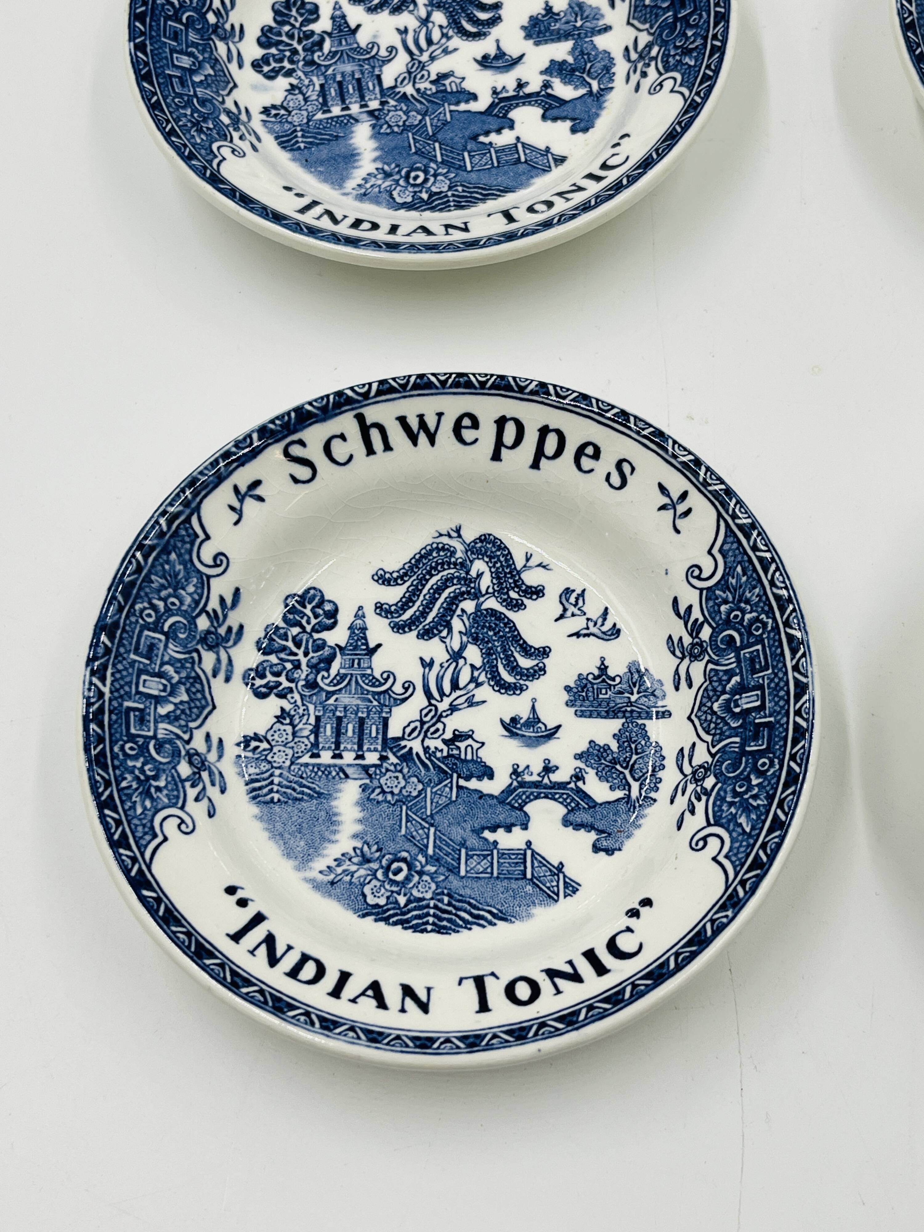 Lot de 6 coupelles publicitaires Schweppes Gien
