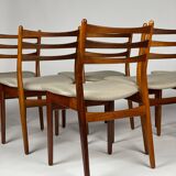 Set of 6 Danish chairs in rosewood.