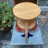 Tabouret bas en bois