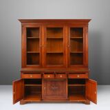 English Wooden Bookcase Cabinet, 1950s