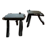 Pair of tripod stools