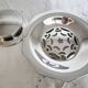 Vintage Coquillor butter dish in stainless steel