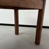 Table de ferme en pin 223 cm, années 70