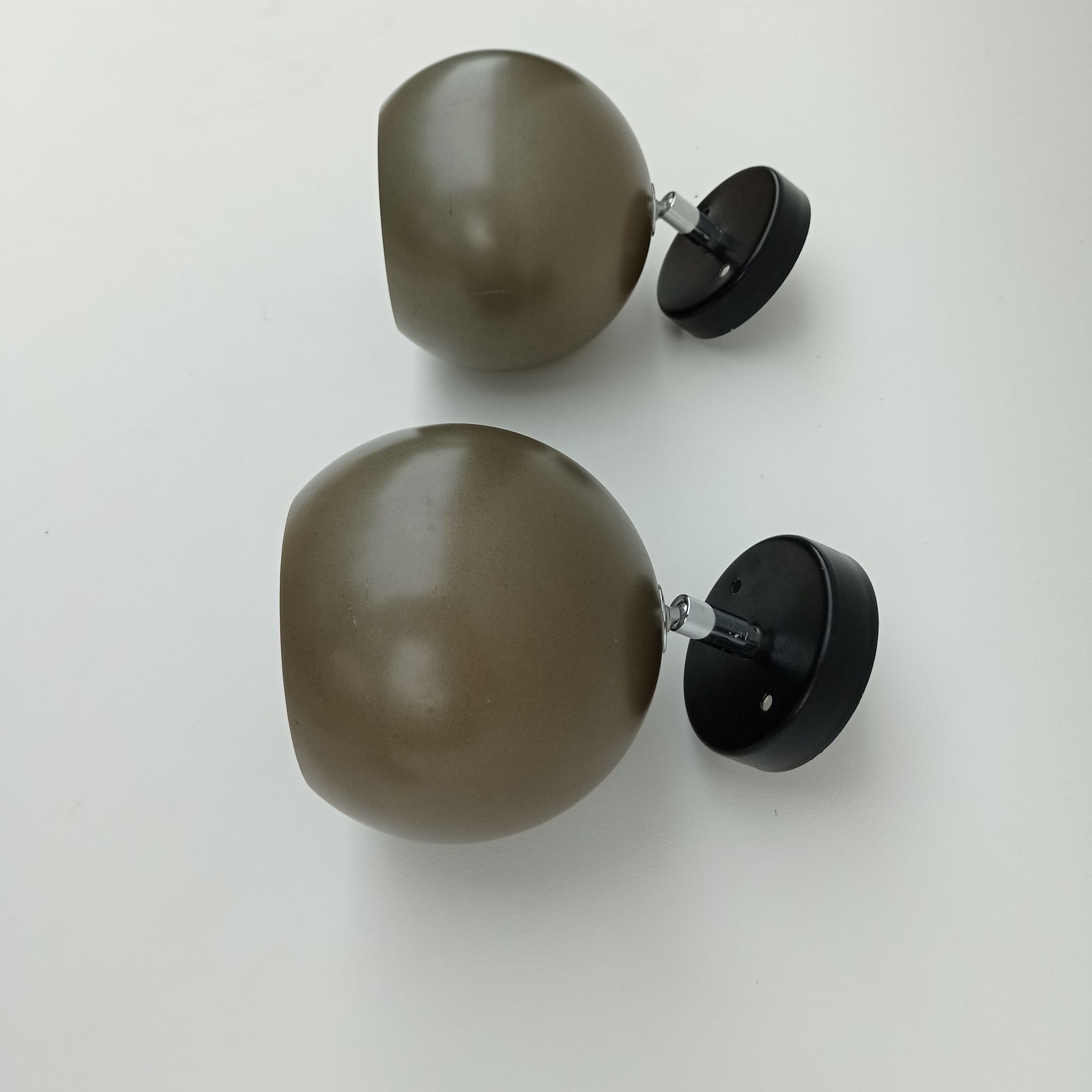 Space Age round wall lamps from the 70's