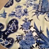 Rectangular dish 19th century Celadon green background Imari Japan