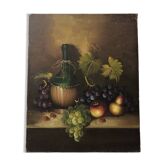 Still life painting with fruits
