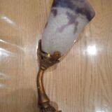 Ancienne applique tulipe pate de verre