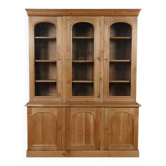 Two-body library in blonde cherry, Louis-Philippe style – 20th century