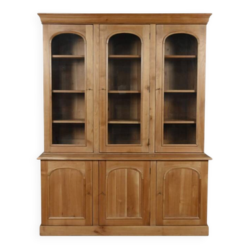 Two-body library in blonde cherry, Louis-Philippe style – 20th century