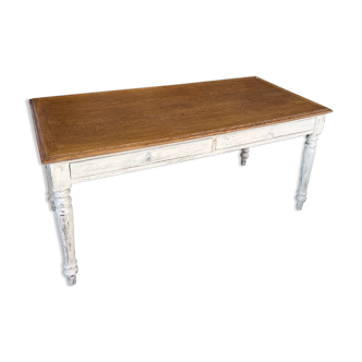 Table deux tiroirs