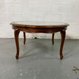 Chippendale Coffee Table in Wood, Canning and Glass
