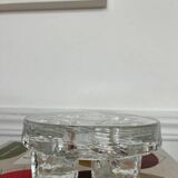Bougeoir chauffe plat en cristal