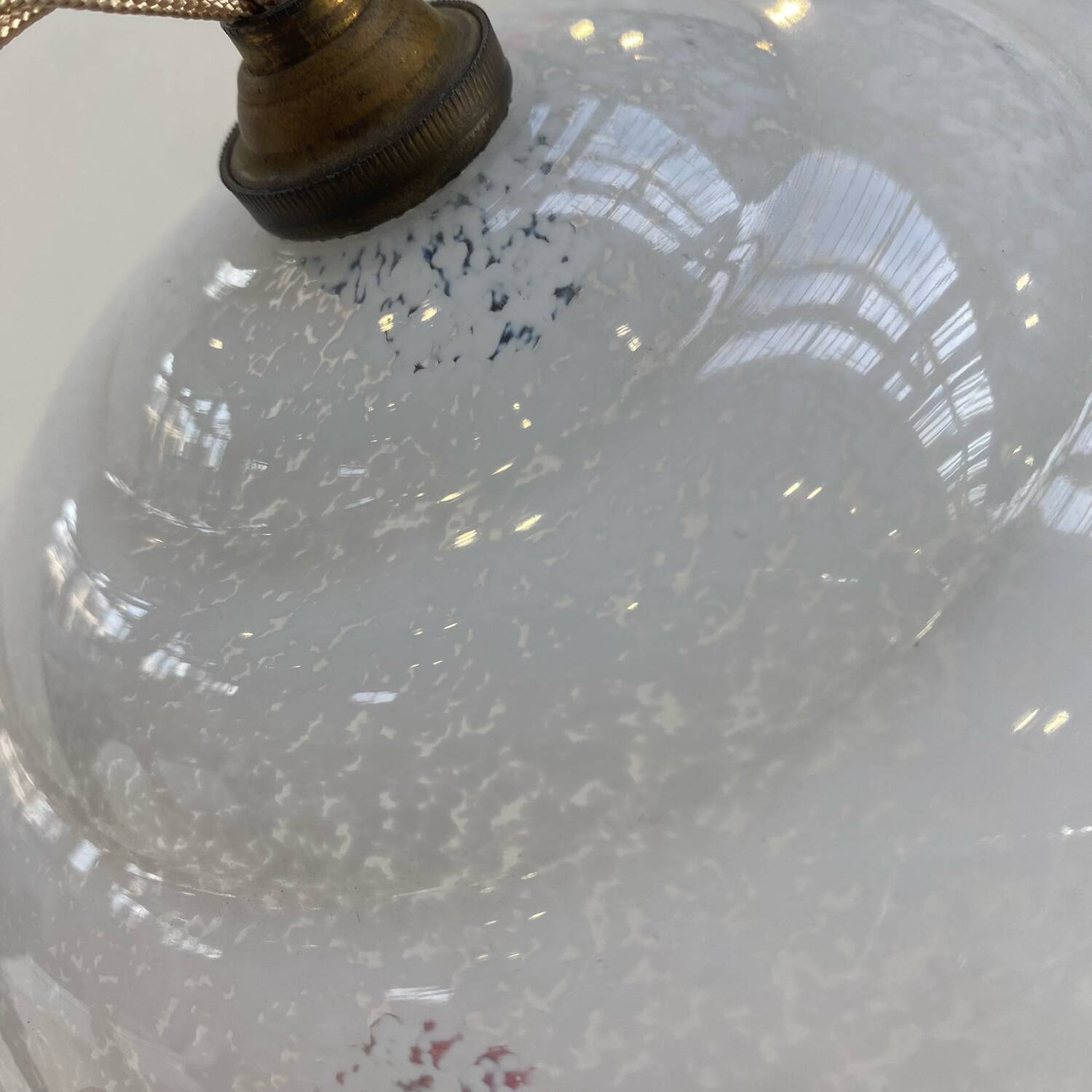 Vintage Clichy glass pendant light