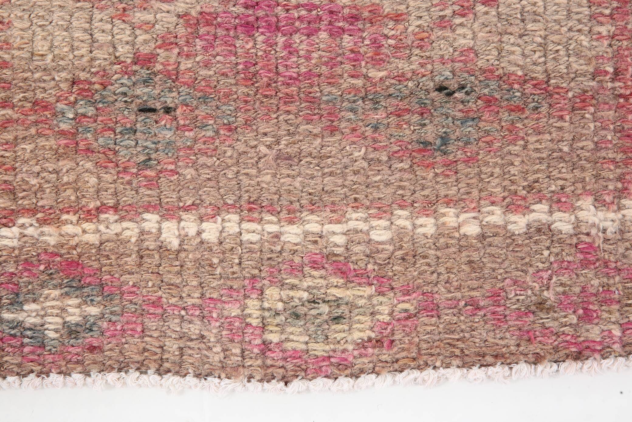 3x13 Rug For Entrway Pale Red Vintage Turkish Runner Rug, 84x394Cm