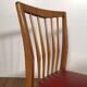 Ensemble de 6 chaises de salle à manger en bois sixties
