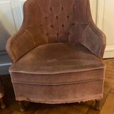 Lot de deux fauteuils crapaud