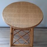 Vintage rattan stool