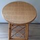 Tabouret vintage rotin