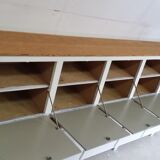 Old wooden workshop furniture