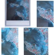 poster Île de Ré, Marennes d'Oléron, La Rochelle satellite CNES