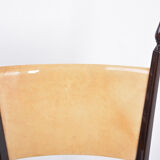 Set of four Italian Mid-Century Modern High Back dining chairs by Aldo Tura