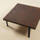 Table basse vintage en wengé, années 1960