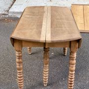 Louis Philippe XVIII century extendable round dining table, renovated, 200cm