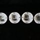 Lot de 4 appliques coudées en porcelaine art deco