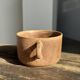 Tasse en grès émaillé brun H6,5 D10,5