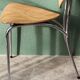 Set of two pairs of vintage 1970s chairs, in chrome metal and beech.