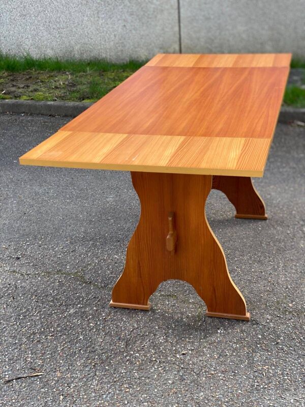 Table de cuisine de ferme extensible en bois 170cm