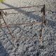 Wrought iron towel rack