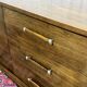 Art Deco style commode from the 1950s in walnut and oak - American manufacturer