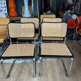 4 Cesca B32 chairs by Marcel Breuer