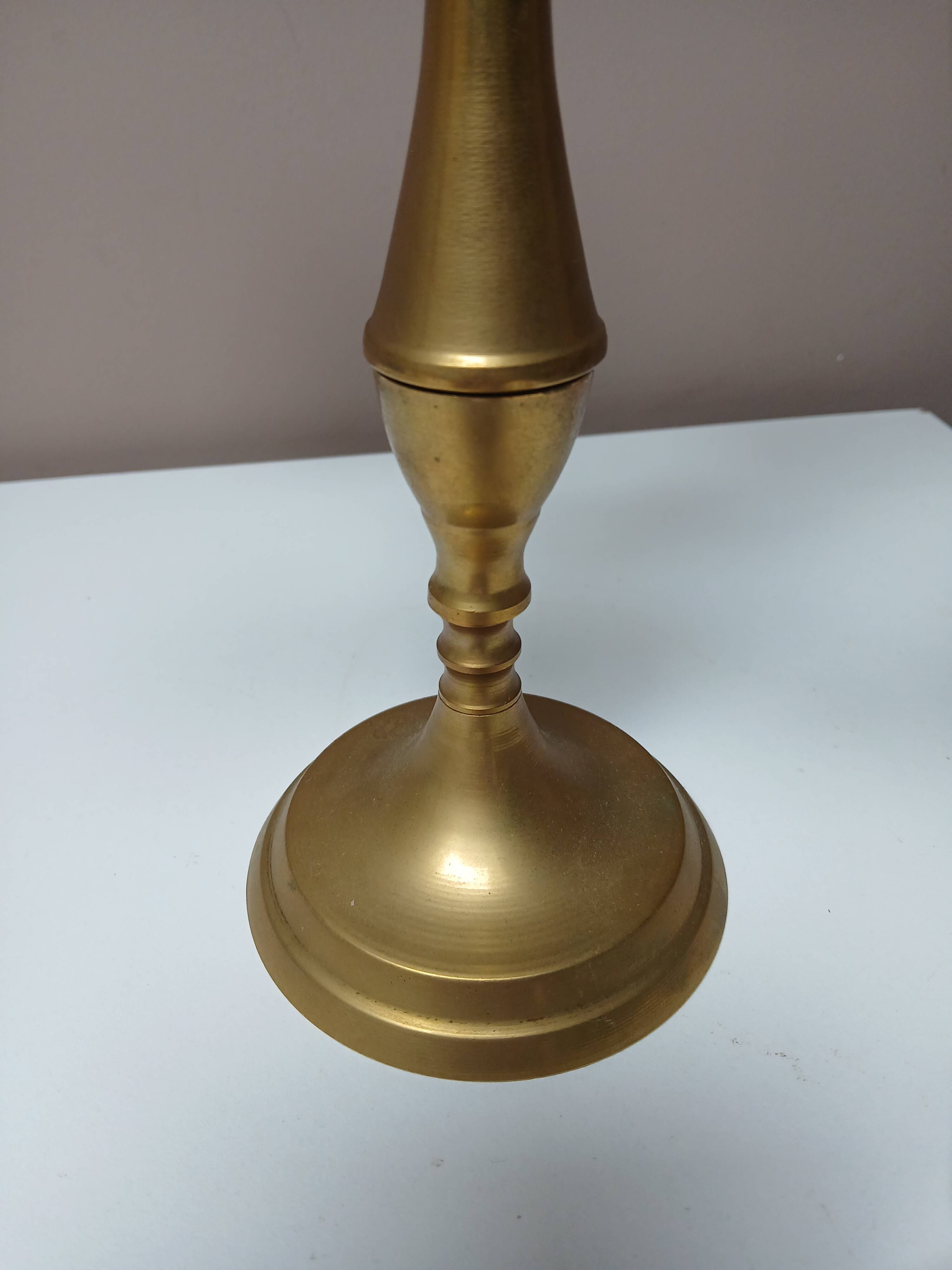 4-branch brass candle holder