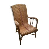 Fauteuil en rotin d'époque