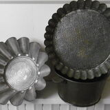Antique metal cake molds