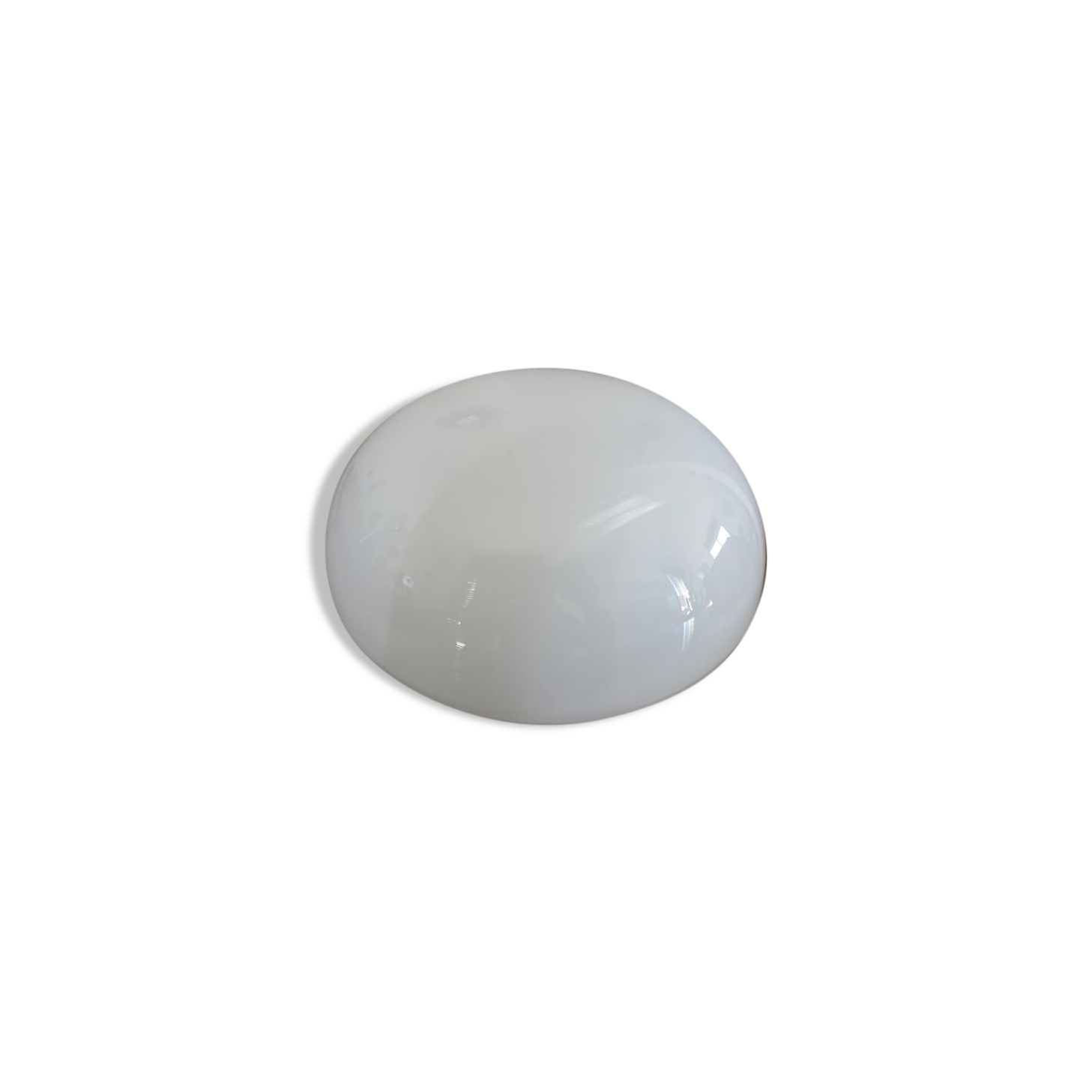 Sconce "half sphere" in white opaline 60 70 years
